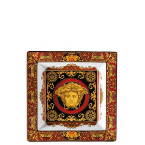 Medusa Red Large Tray by Versace