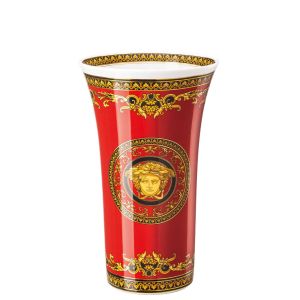 Medusa Red Medium Vase by Versace