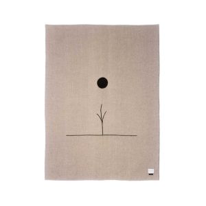 Midnight Sun Throw Oatmeal Heather by Blacksaw