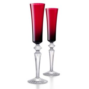 Mille Nuits Flutissimo Red, Boxed Set Of 2 by Baccarat