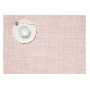 Mini Basketweave Placemat Rectangle Blush by Chilewich