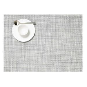 Mini Basketweave Placemat Rectangle Mist by Chilewich