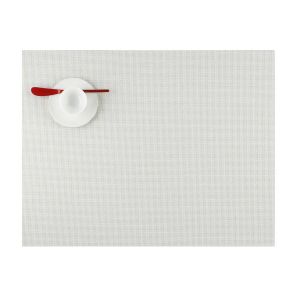 Mini Basketweave Placemat Rectangle Sandstone by Chilewich
