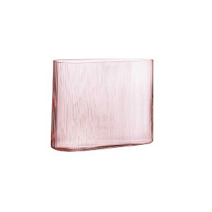Mist Wide Vase Dusty Rose by Nude Glass
