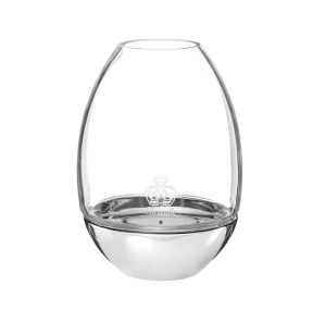 Mood Stainless Steel Photophore Clear Nomade by Christofle