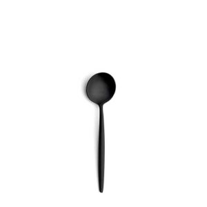 Moon Matte Black Coffee/Tea Spoon by Cutipol