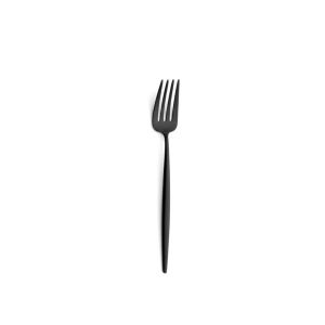 Moon Matte Black Dessert Fork by Cutipol