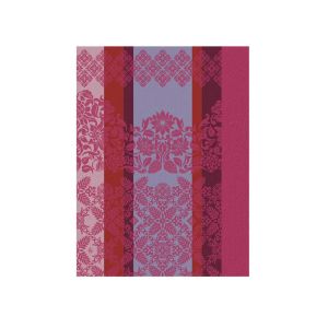 Mumbai - Pink Tea Towel by Le Jacquard Francais