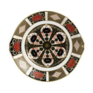 Old Imari Cake Plate by Royal Crown Derby