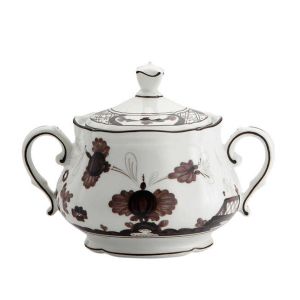 Oriente Italiano Albus Sugar Bowl with Cover by Ginori