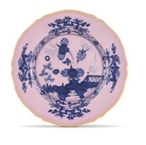 Oriente Italiano Azalea Gold Charger plate by Ginori