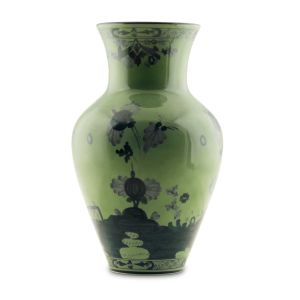 Oriente Italiano Malachite Ming Vase 30cm by Ginori