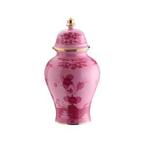Oriente Italiano Porpora Gold Potiche Vase With Cover L by Richard Ginori