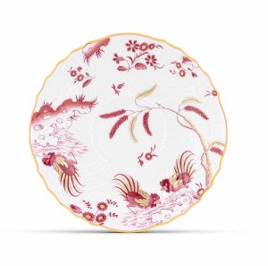 Oro Di Doccia Magenta Tea Saucer by Ginori