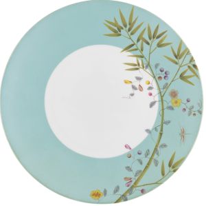 Paradis American Dinner Plate #2 Turquoise Background by Raynaud