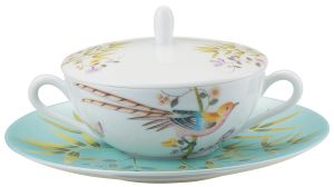 Paradis Turquoise Cream Soup Saucer by Raynaud