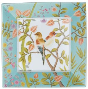 Paradis Turquoise Square Trinket Tray #3 by Raynaud