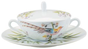 Paradis White Cover For Cream Soup Cup by Raynaud