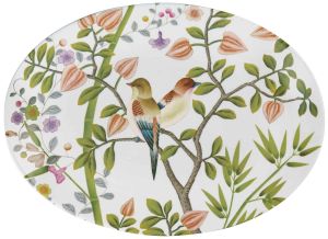 Paradis White Large Oval Dish by Raynaud