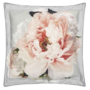 Peonia Grande Zinc European Sham by Designers Guild