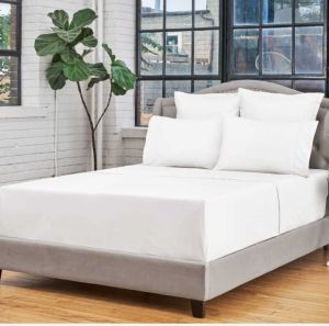 Percale White Queen Duvet Cover by Cuddledown