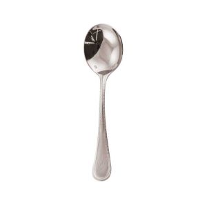 Perles Stainless Bouillon Spoon by Sambonet