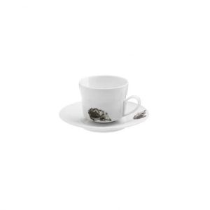 Piqueur Cappuccino Cup With Saucer Hedgehog by Hering Berlin