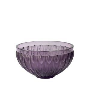 Plumes Bowl Dusk Purple by Lalique