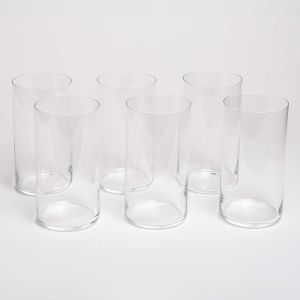 Profile Cylindrical Highball Set of 6 by Toyo-Sasaki Glass