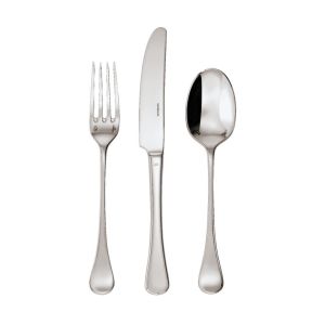 Queen Anne Silverplated 5 Pcs Place Setting with Solid Handle Knife by Sambonet
