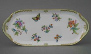 Queen Victoria Sandwich Dish Sm by Herend