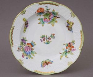 Queen Victoria Soup Plate 25cm by Herend