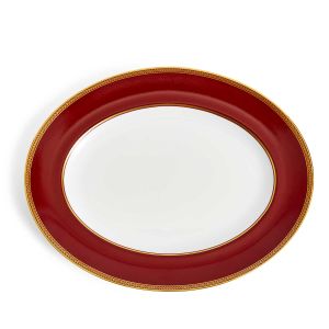 Renaissance Red Oval Platter by Wedgwood