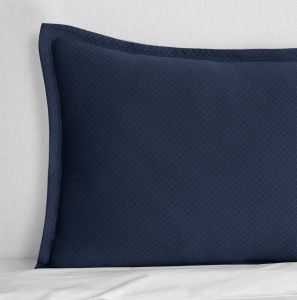 Rombo Navy King Sham by Sferra