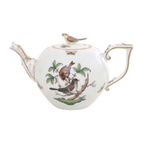 Rothschild Bird Teapot 1.25l, Bird Knob by Herend
