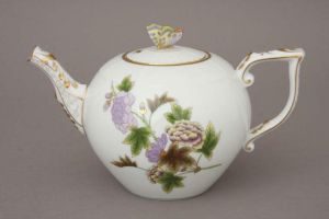 Royal Garden Flowers Teapot 1.25l, Butterfly Knob by Herend