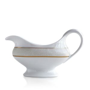 Sauvage White Gravy Boat by Bernardaud