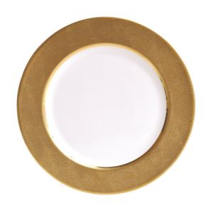 Sauvage White Service Plate by Bernardaud