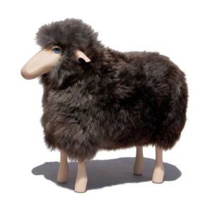 Sheep Grey-Brown Fur Beech Wood by Meier Germany