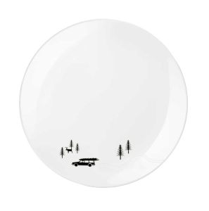 Snow Tracks Dessert Plate, Skidding by ASA Selection