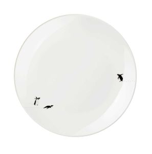 Snow Tracks Dessert Plate, South Pole by Asa Selection