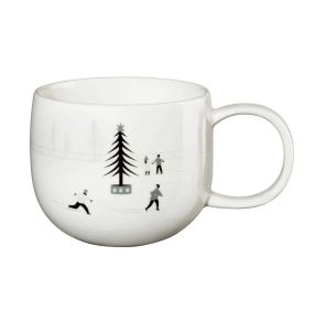 Snow Tracks Mug, Ice Skating by Asa Selection