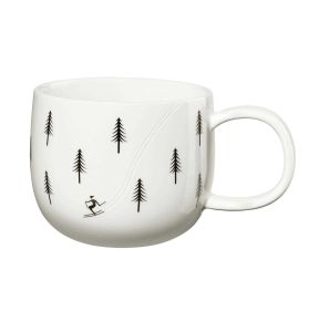 Snow Tracks Mug, Skiing by Asa Selection