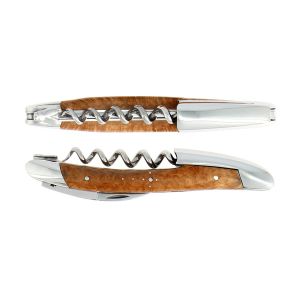 Sommeliers Corkscrews Briar Wood Shiny Finish by Forge Laguiole
