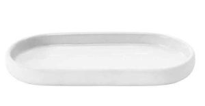 Sono White Oval Tray by Blomus