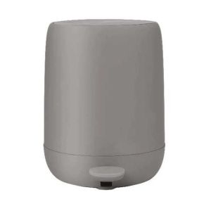 Sono Taupe Pedal Bin Wastepaper Basket 1.32 Gallon by Blomus