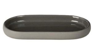 Sono Taupe (Satellite) Oval Tray by Blomus