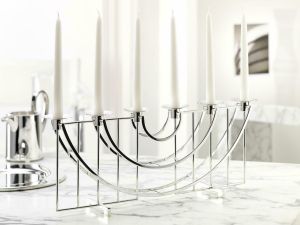 Sphinx Silverplate Candelabra 6 Light by Robbe & Berking