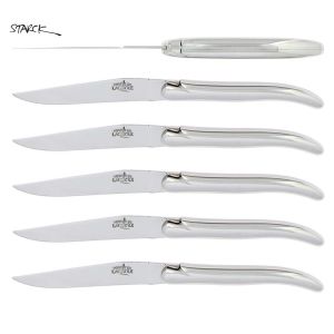 Steak Knives Philippe Starck Stainless Box of 6 by Forge Laguiole