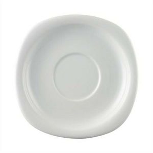 Suomi White Cream Soup Saucer (Import) by Rosenthal